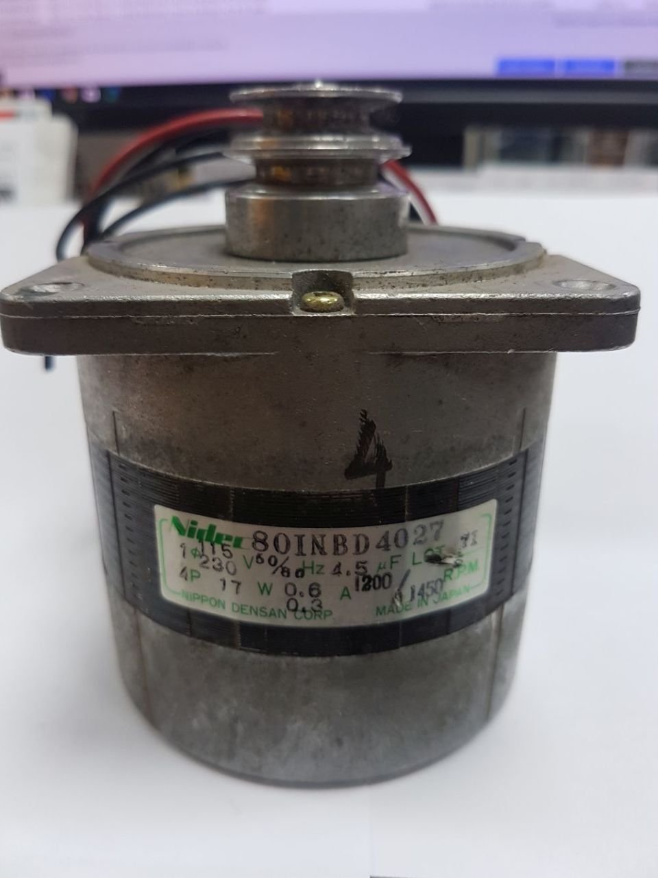 Motor Nidec 115-230VAC 17Watt 1450 RPM Modeli 80INBD4027