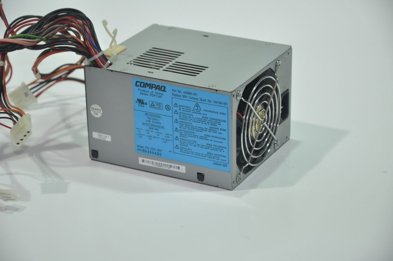 Compaq 244166-001 243890-001 250-Watt Power Supply