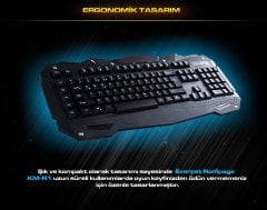 Rampage KM-R1 Siyah Kablolu Aydınlatmalı Standart OyuncuKlavye