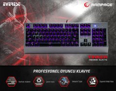 Everest Rampage Tinker Gaming Pro Q Multimedia Mekanik Klavye