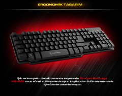 Rampage Kb-R88 Siyah Usb Mekanik Hisli Oyuncu Q Klavye