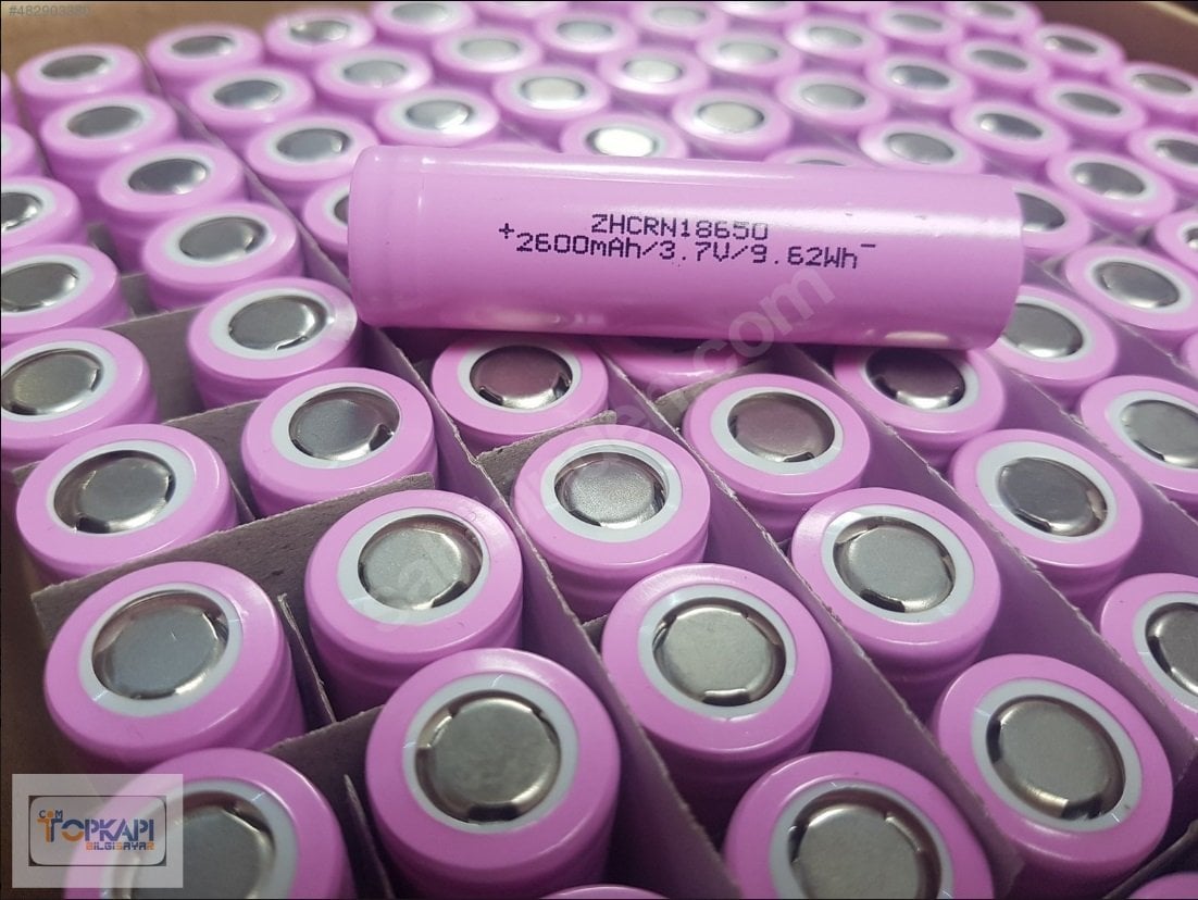 ZHCRN18650 2600mAh  3.7V 9.62Wh Li-ion Şarjlı Pil