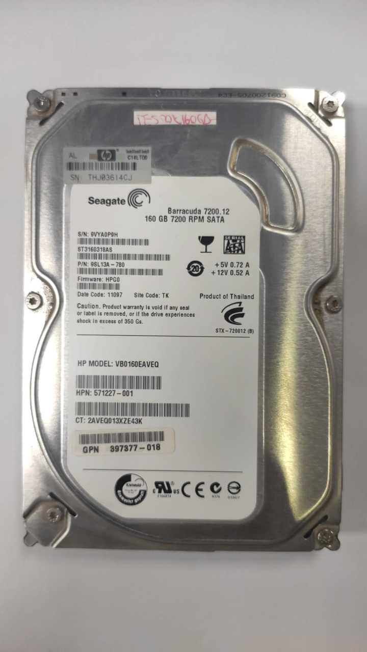 SEAGATE SATA 160GB ST3160318AS 3.5'' 7200RPM HDD