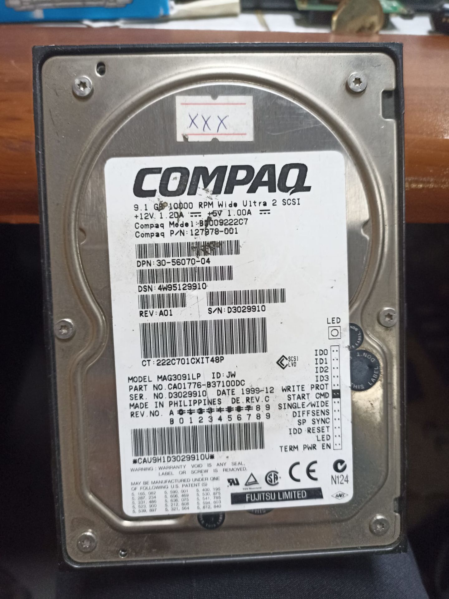 Fujitsu 68 PIN 9.1GB MAG3091LP 3.5'' 7200RPM SCSI HDD