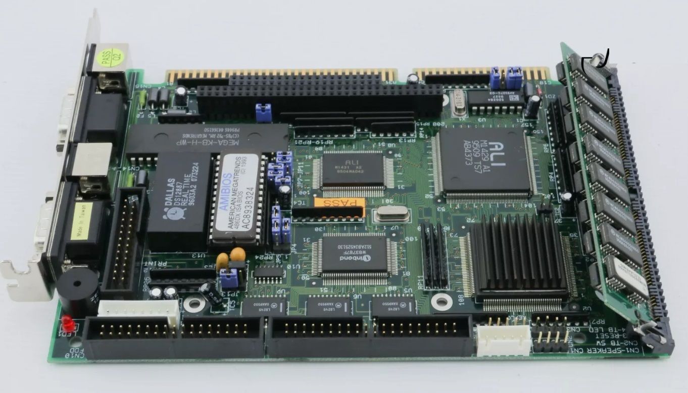 ZIDA BX98-AT isalı ANAKART, Slot 1 + Celeron CPU + 64Mb SDRAM
