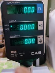 CAS AP ONAYLI 30 KG FİYAT HESAPLAMALI ELEKTRONİK TERAZİ