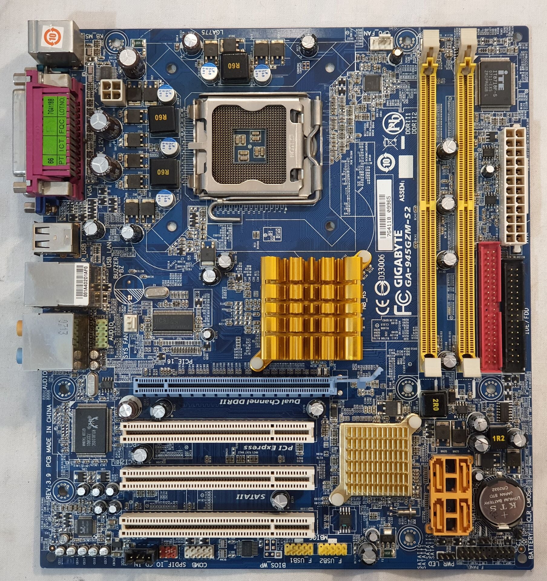 Gigabyte GA-945GZM-S2 SATA Endüstriyel Anakart