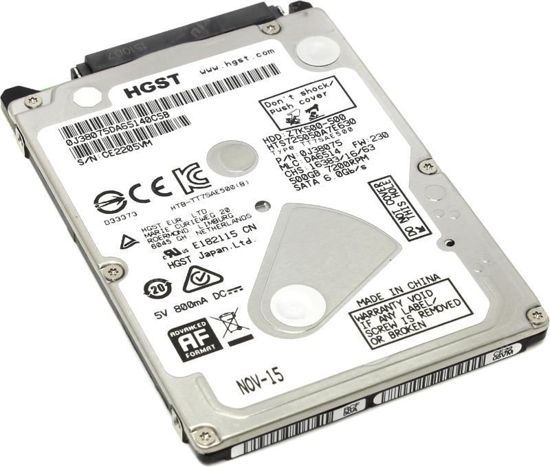HITACHI SATA 500GB Z7K500-500 HTS725050A7E630 2.5'' 7200RPM HDD