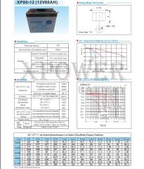 XP80-12 12v 80ah Agm Xpower Kuru Akü