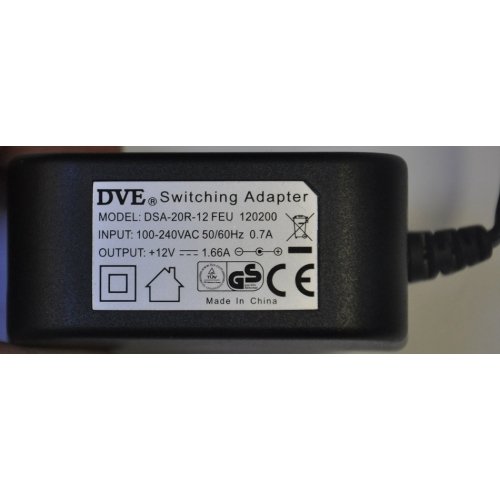 Dve Dsa-20r-12 Feu 12V 1.66A Adaptör