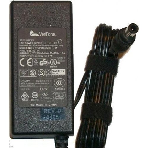 VeriFone UP04041240 AC Adapter 24V DC 1.7A Power Supply CPS05792-3A