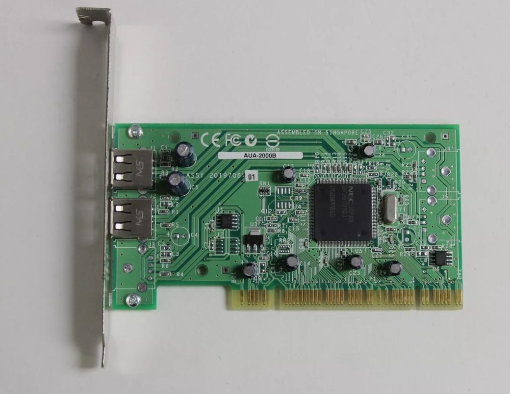 ADAPTEC AUA-200B PCI DUAL USB ADAPTER