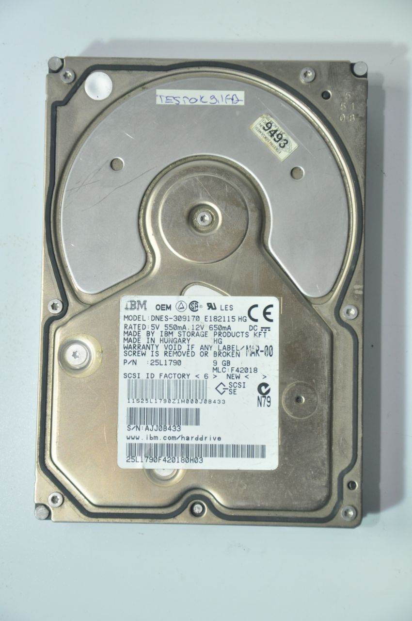 IBM 50 PIN 9.1GB DNES-309170 3.5'' 7200RPM SCSI HDD