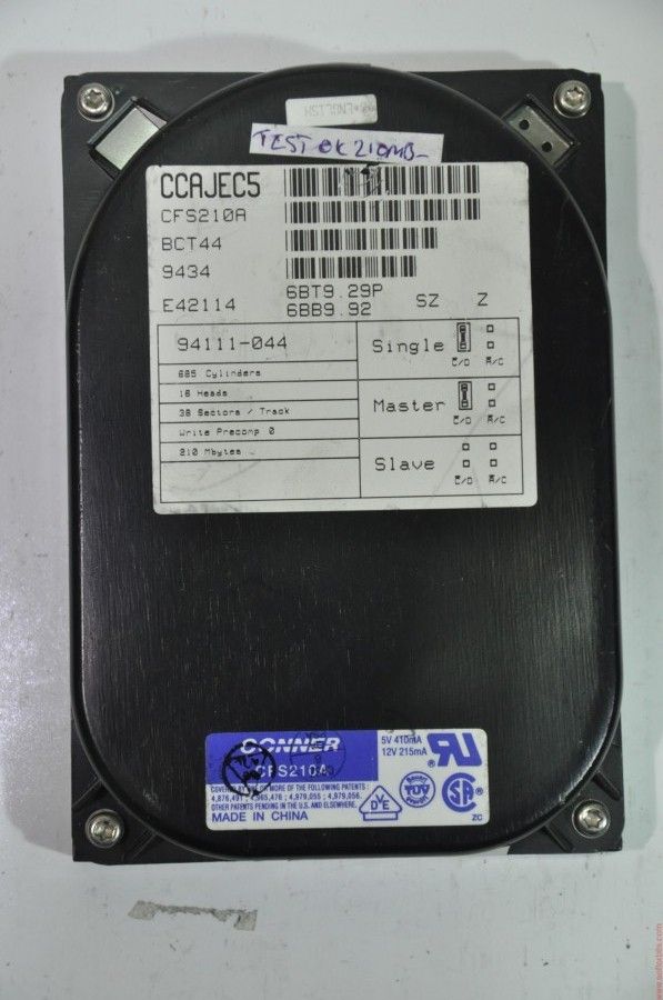CONNER IDE 1GB CFS210A 3.5'' HDD
